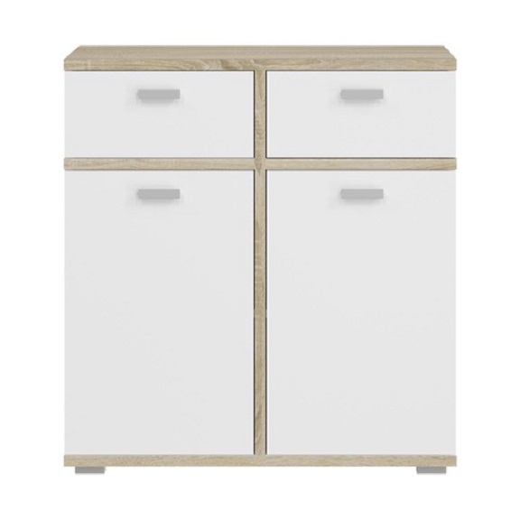 Комод Космо 2Д2Ш 792х841х480 дуб сонома /белый 