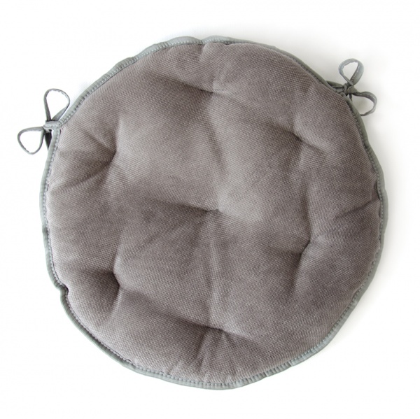 Подушка на стул Сатурн серая 400х400 мм