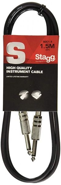 Кабель гитарный STAGG SGC1,5 