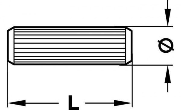 Шкант буковий 12х40 мм 12 шт. Hafele