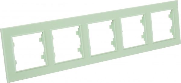 Рамка п'ятимісна Makel Karea горизонтальна світло-зелений