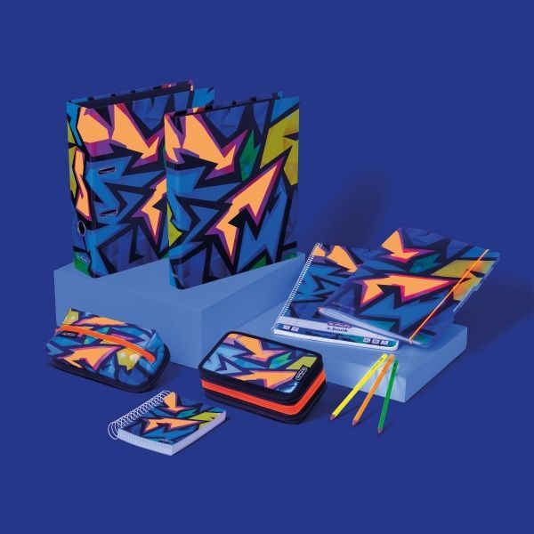 Пенал шкільний Case Flap Neon Art 50026692 Herlitz різнокольоровий