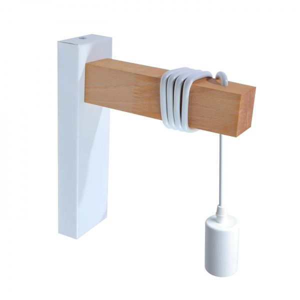 Бра Светкомплект RL 165 1x40 Вт E27 белый/дерево 