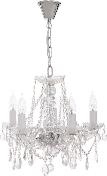 Люстра подвесная Crystal Life 5x40 Вт E14 хром A1314LM-5CC 