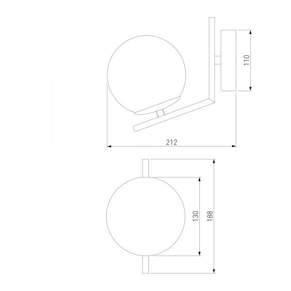 Бра Strotskis Frost 70152/1 1x60 Вт E27 латунь 