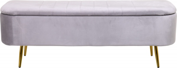 Скриня-пуф Sanremo 120х38х42 см сірий 