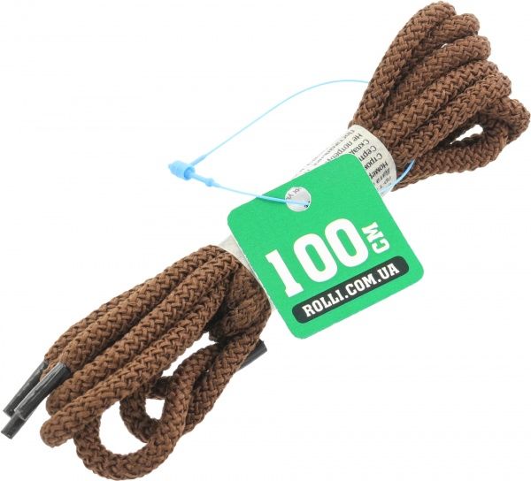 Шнурок Шнурок круглый коричневый 100 см (41606256)