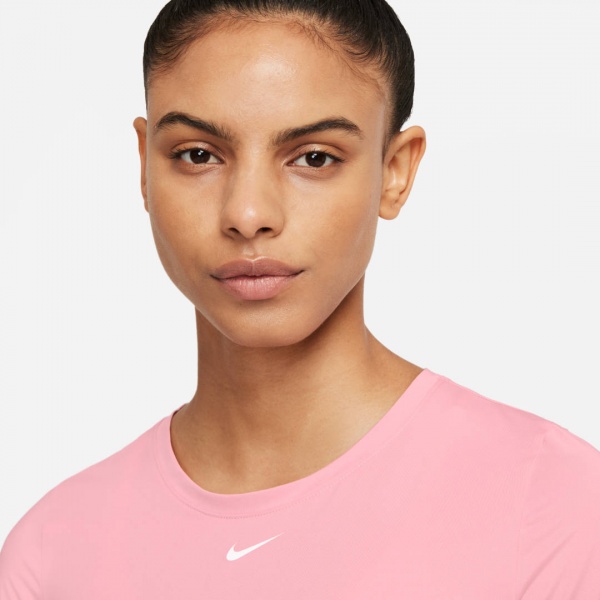 Футболка Nike W NK ONE DF SS SLIM TOP DD0626-630 р.XL рожевий