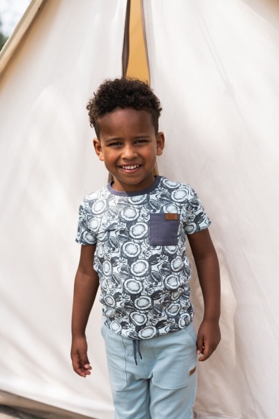 Футболка для хлопчиків Koko Noko р.134 світло-блакитний T46874-37 