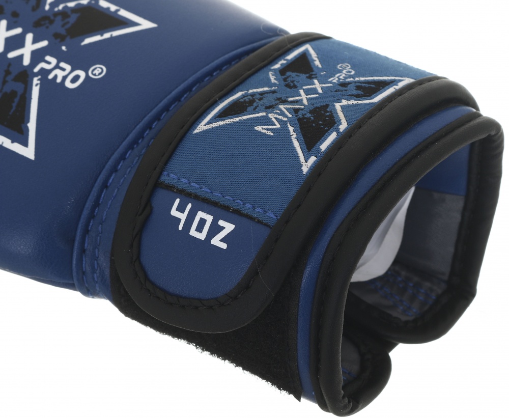 Боксерские перчатки MaxxPro AVG-616 Blue vynil-08 р. 8 8oz синий