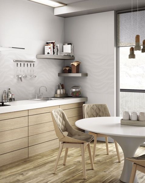 Плитка Halcon Blanco Ondas Brillo 33x120 