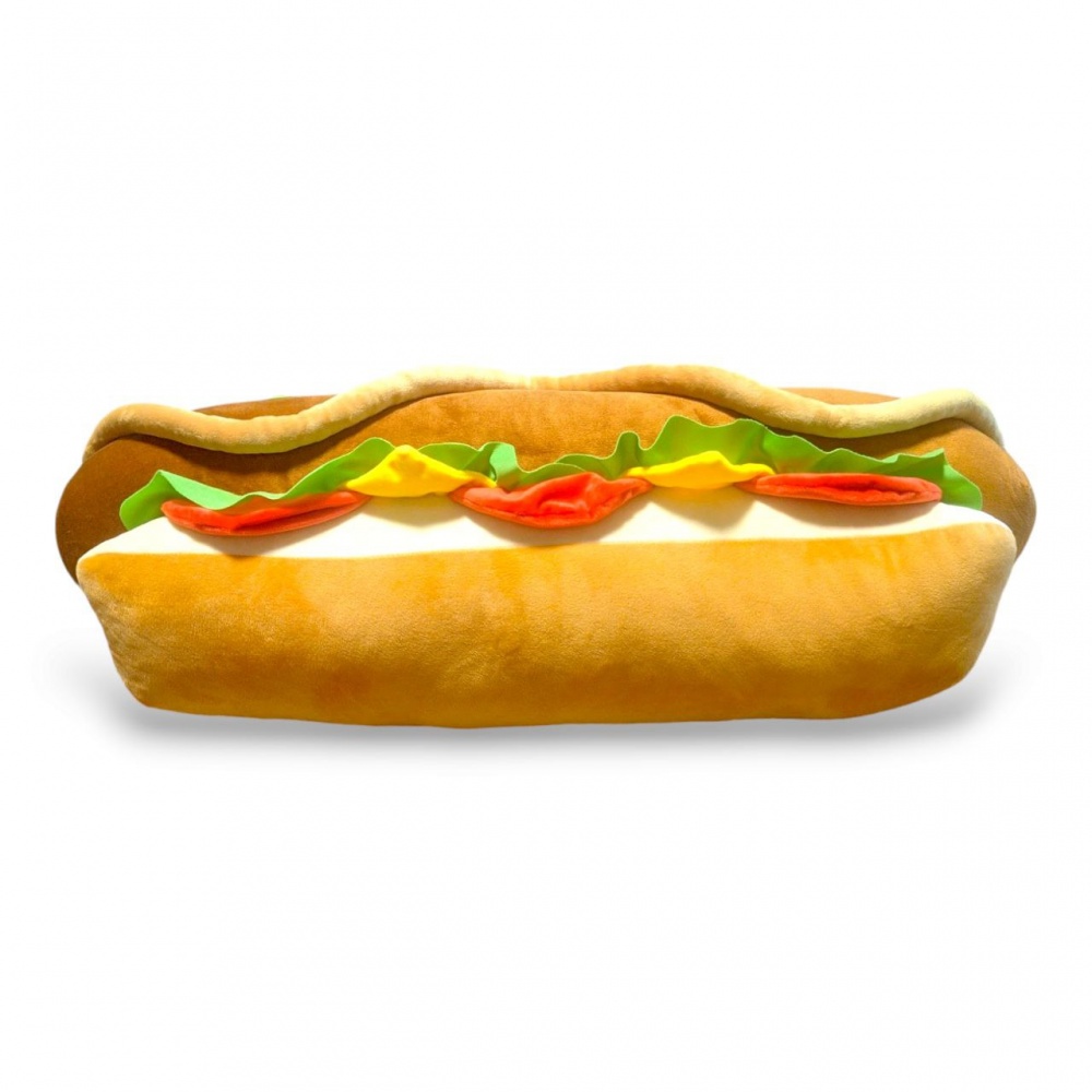 Подушка-обнимашка Хот-дог 30x85 см бежевый Анна