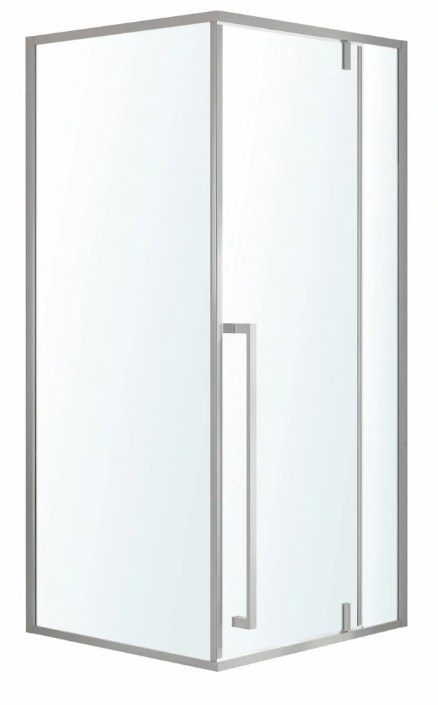 Душове огородження VOLLE MORA 90-C 90*90*200 см квадратна, двері розпашні, профіль хром, скло прозоре