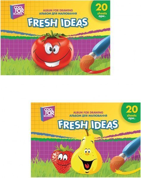 Альбом для малювання на пружині Fresh Ideas 20 аркушів А4 CF60903-01 Cool For School