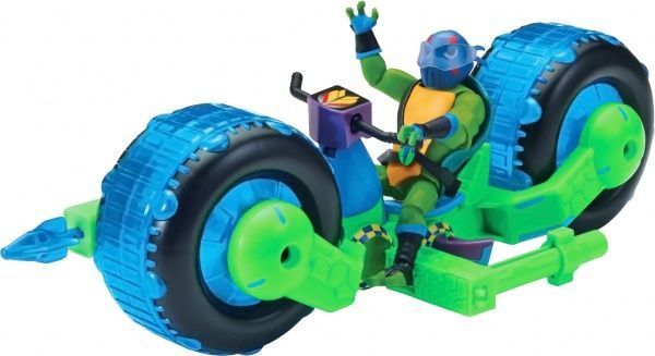 Фігурка TMNT Еволюція Черепашок-ніндзя Мотоцикл Стелс та Леонардо 