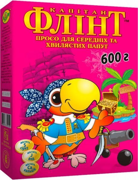 Корм Флинт просо для волнистых и средних попугаев 600 г