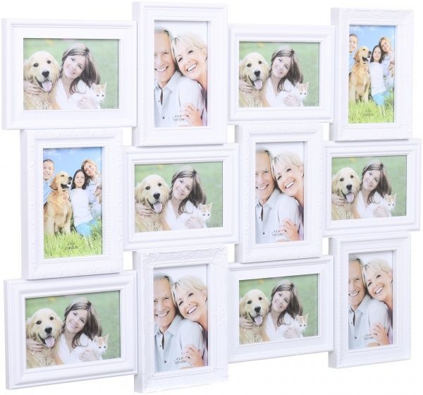 Рамка для фото Koopman коллаж 52х68х2.4 см 10x15 см белый 