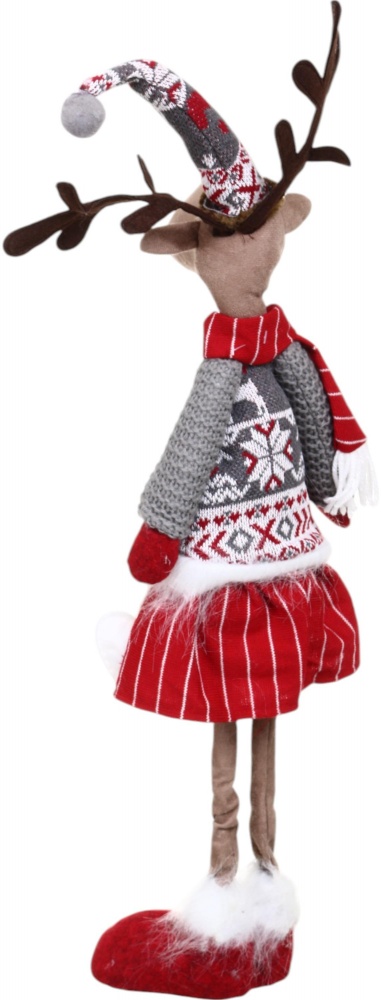 Декорація новорічна Лось що стоїть в асортименті EPI-AZ815011AB 59 см