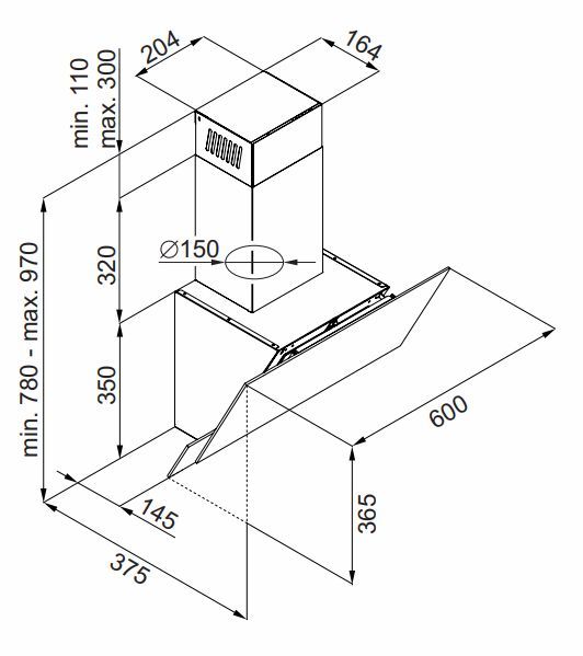 Вытяжка Hansa OKP 6521 SWH