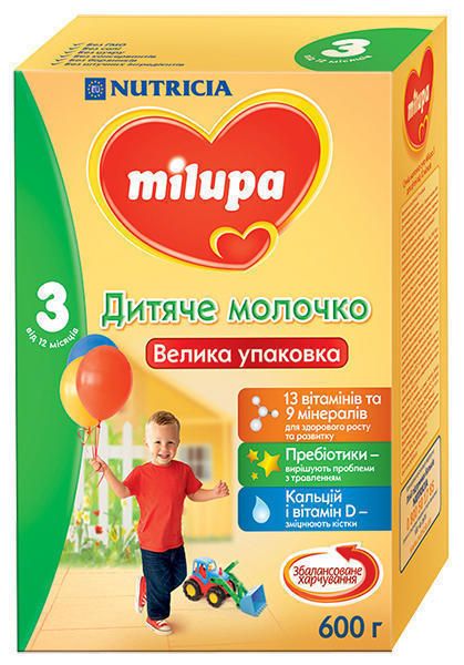 Сухая молочная смесь Milupa 3 600 г 5900852025532