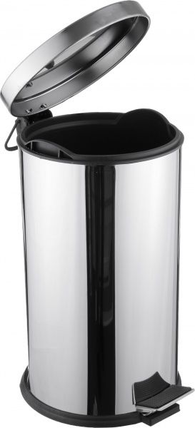 Відро для сміття EforMetal з педаллю 16 л срібний 406