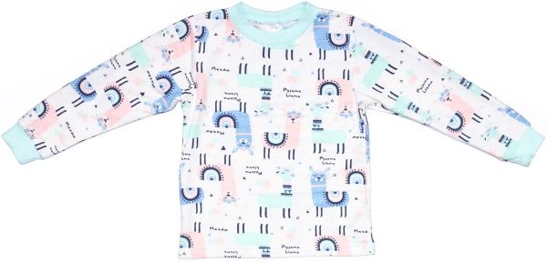 Піжама для дівчаток Татошка р.122 білий із блакитним 102202 