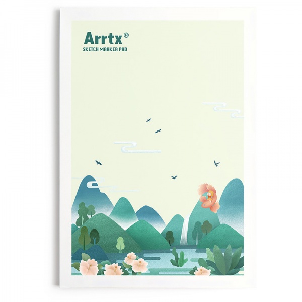 Скетчбук для маркерів A4 21х29.7 см 120 г/м² 30 сторінок Arrtx
