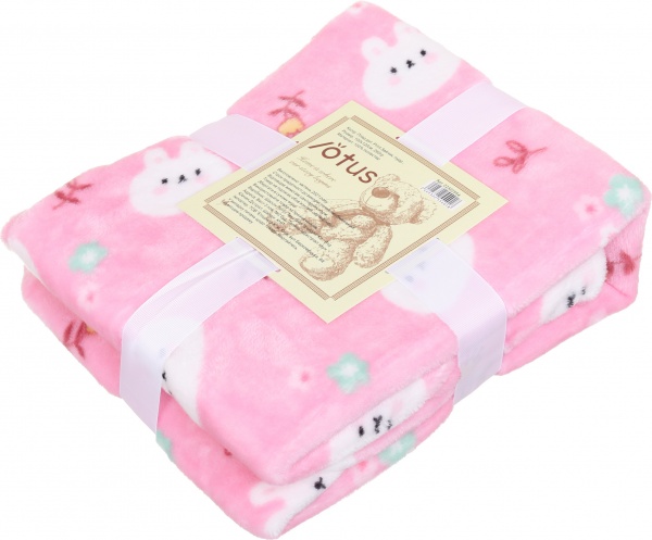 Плед Lotus Зайчик 100x120 см пудра 21kf-02 