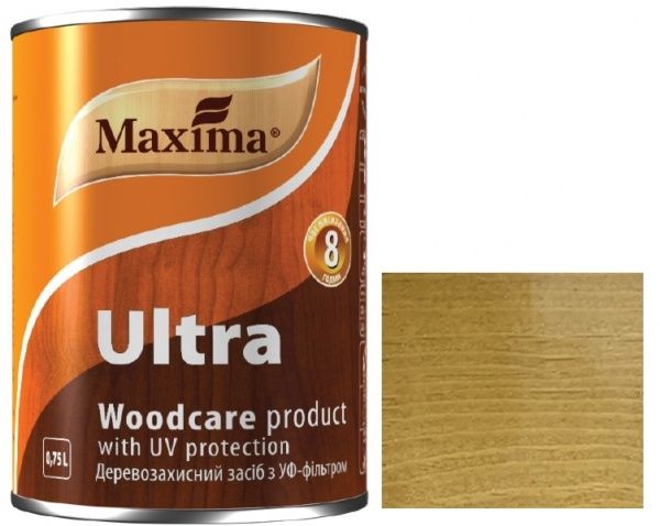 Декоративное и защитное средство для древесины Maxima Ultra дуб глянец 0,75 л