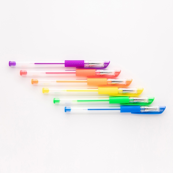 Набор ручек гелевых Malevaro Neon 6 цветов 0,5 мм 