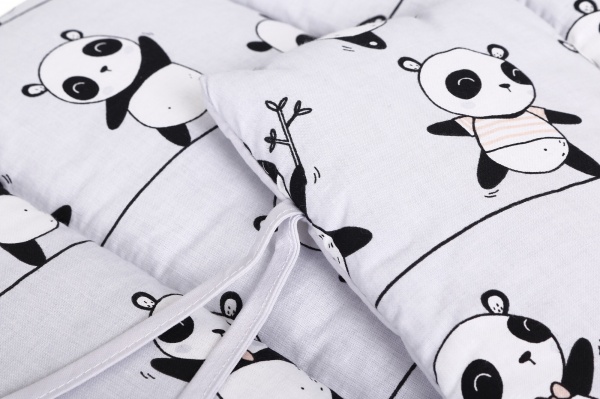 Захист на дитяче ліжко Funny bears grey 3 частини Baby Veres сірий 301.16 