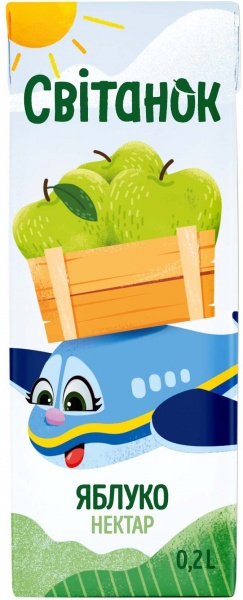 Нектар Світанок яблоко 0,2 л 