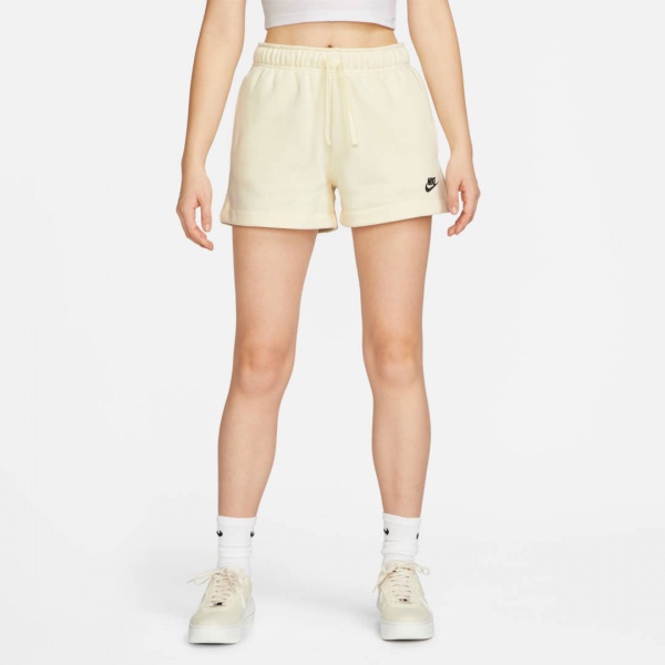 Шорты Nike W NSW CLUB FLC MR SHORT DQ5802-113 р. L бежевый