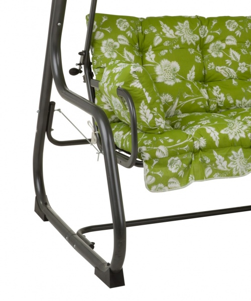 Качели с навесом Patio Ravenna зеленый принт 209х171х132 см 448605 