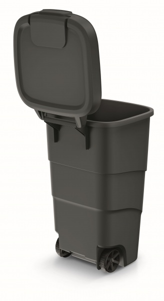 Бак для сміття з кришкою WHEELER 110 л антрацит