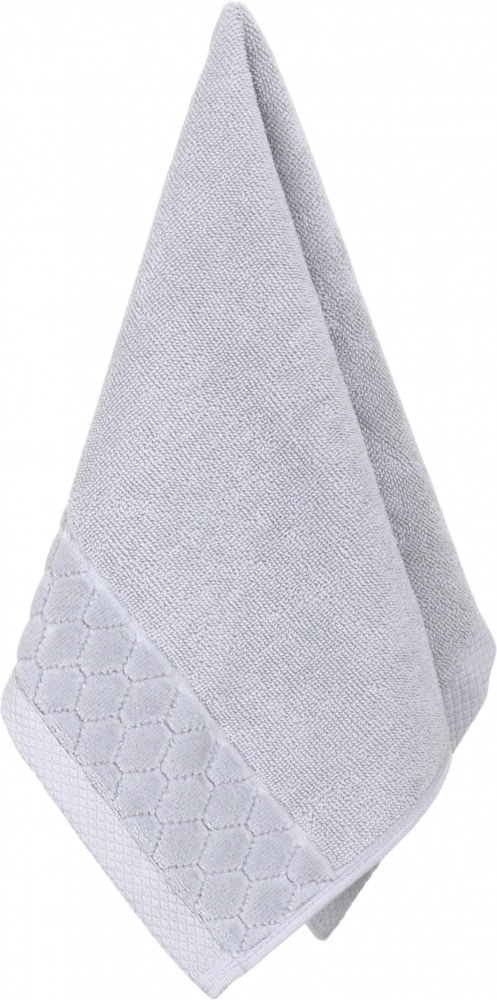 Рушник махровий VELOUR CELLS 33x50 см світло-сірий La Nuit