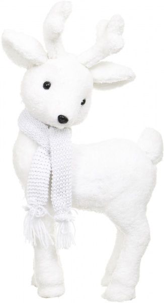 Декоративна фігура Олень з в'язаним шарфом F9362A-W 56 см 