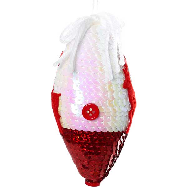 Іграшка новорічна Олень Кантрі SDC65260W 60 мм