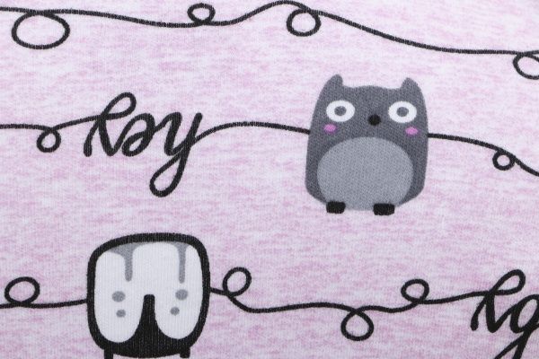 Піжама для дівчаток Фламінго Сови р.104 рожевий із малюнком 245-222-28 