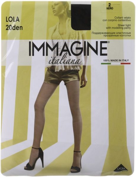 Колготки женские Immagine Lola 20 Den Nero р. 2 черный 1 шт. 