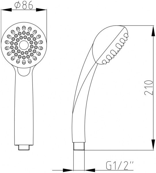 Ручной душ  Mixxen София S0017