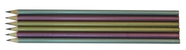 Набір олівців чорнографітних НВ 3 шт. металік колір в асортименті ГК44 Умка