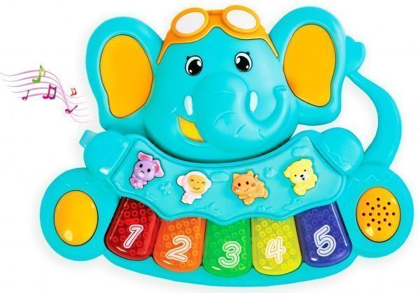 Игрушка музыкальная Bebelino панель Слон 58126