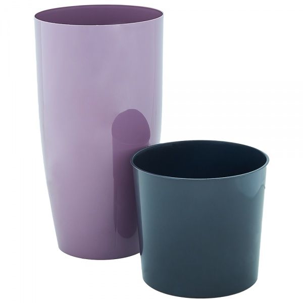 Горщик пластиковий Алеана Альфа d16х30 круглий 2,0 л фіолетовий (115042) 