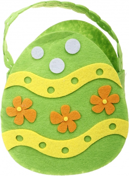 Декорация пасхальная Діамантові ручки Писанка 20х17 см салатовый