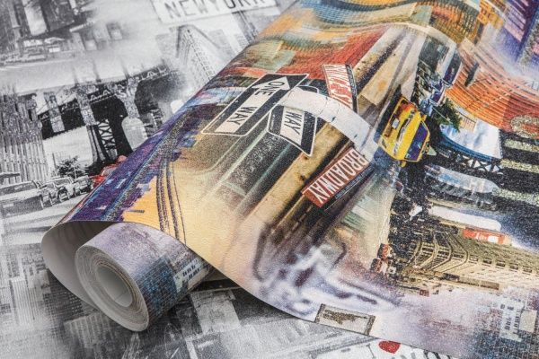 Обои виниловые на флизелиновой основе MEGAPOLIS 9182-15 1,06x10,05 м 