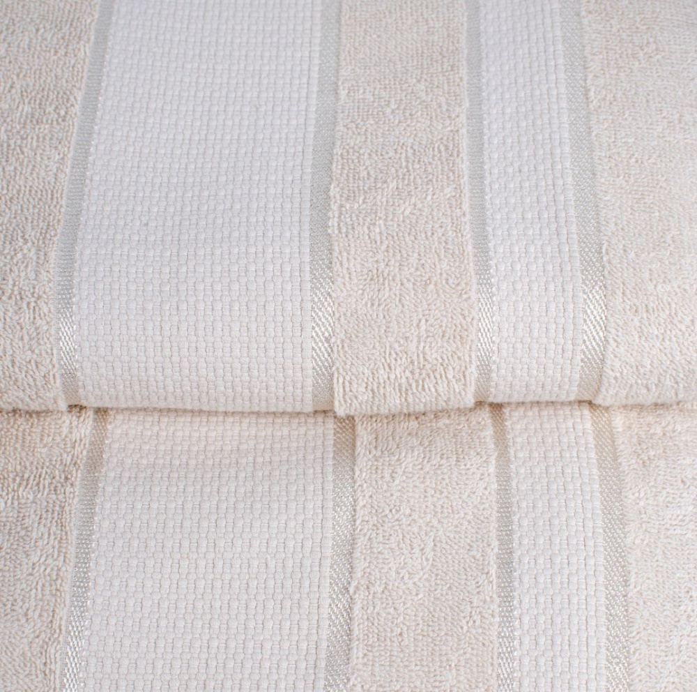 Простынь махровая 200x220 см светло-бежевый ТЕКС