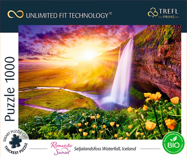 Пазли Trefl UFT Водоспад Сельяландсфосс. Ісландія 1000 елементів 10756