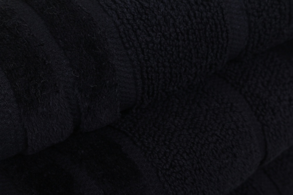 Рушник махровий Tabby 50x90 см чорний La Nuit