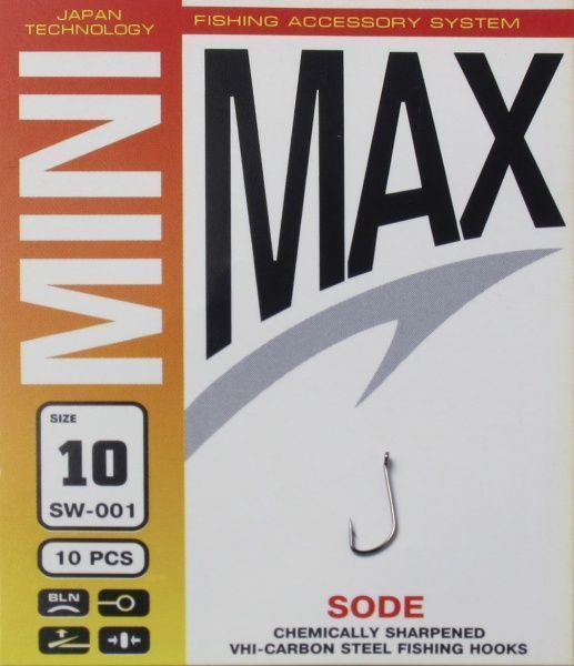 Крючок MiniMax Sode №10 10 шт. SW001-10/0.14